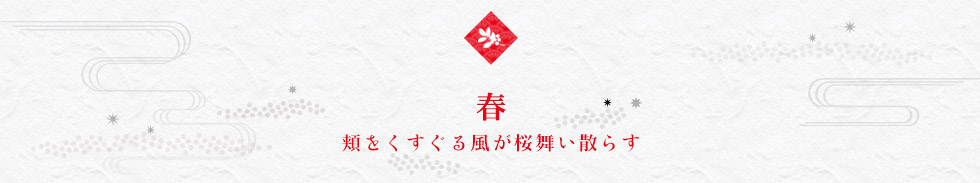 春 頬をくすぐる風が桜舞い散らす